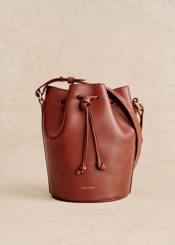 Farrow Mini Bag Natural heritage Bovine vegetable tanned leather Sezane