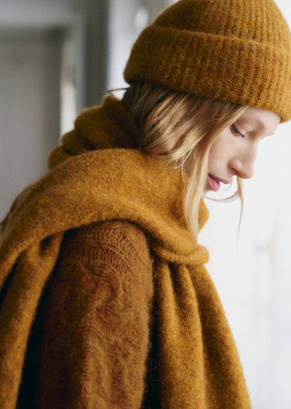 Paul Beanie - Olive Green - Baby Alpaca - Sézane