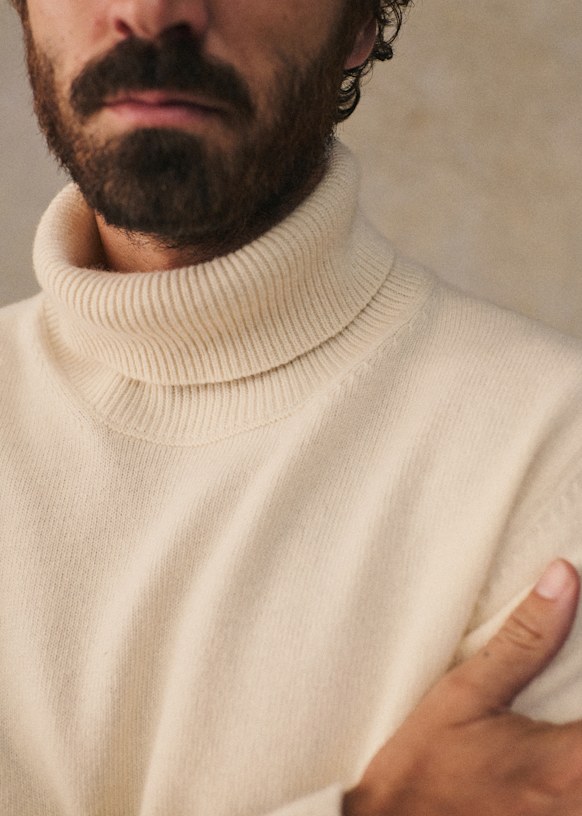 Kyle Sweater - Ecru - Wool - Sézane