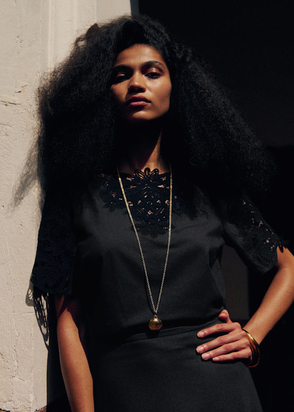 Suza Blouse - Black - Organic Cotton