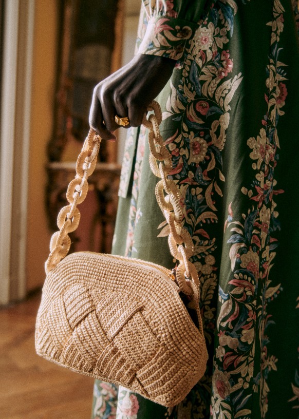 Sac raphia sezane best sale