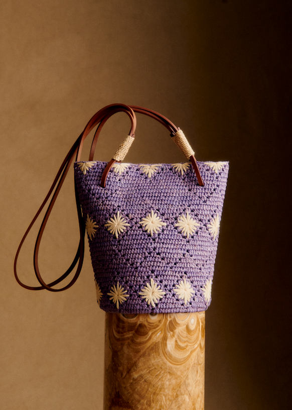 ⭐︎最終価格⭐︎ Sezane ラフィア刺繍バケットバッグ