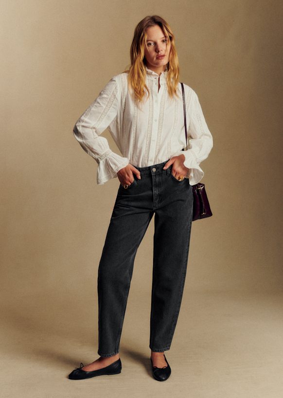 Le Mum Trousers - Denim Blue - Organic cotton - organic textile