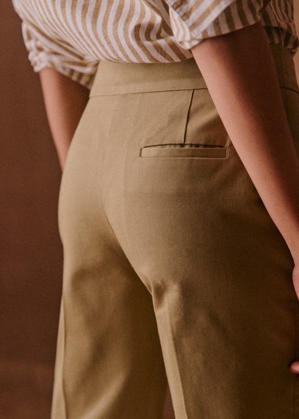 SweatyRocks Women's Casual Wide Leg Pants High Waist Zip Up Office