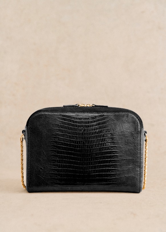 Abel Bag Two toned black Bovine leather Sezane