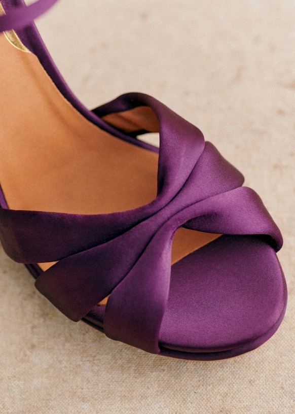 Deep purple high heels new arrivals