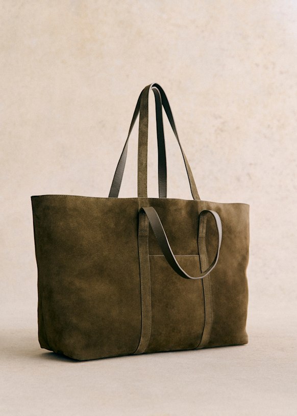 Sac shopper cuir mango outlet