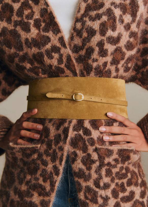 Sezane Brown Wide Leather Waist Belt Sezane | Accessories | Sezane Wide Waist Belt Nwt | Poshmark main image 2