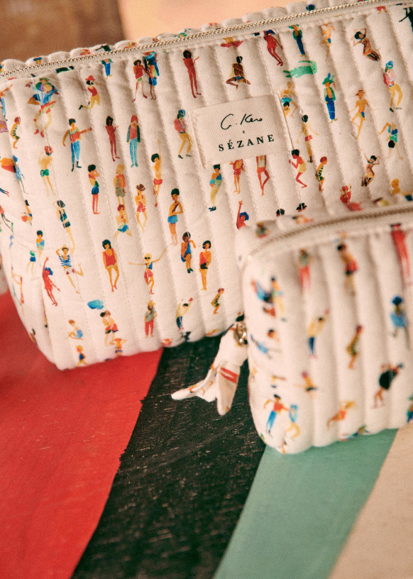 Toiletry Bag - Sézane x G.Kero - Many people - Organic Cotton - Sézane