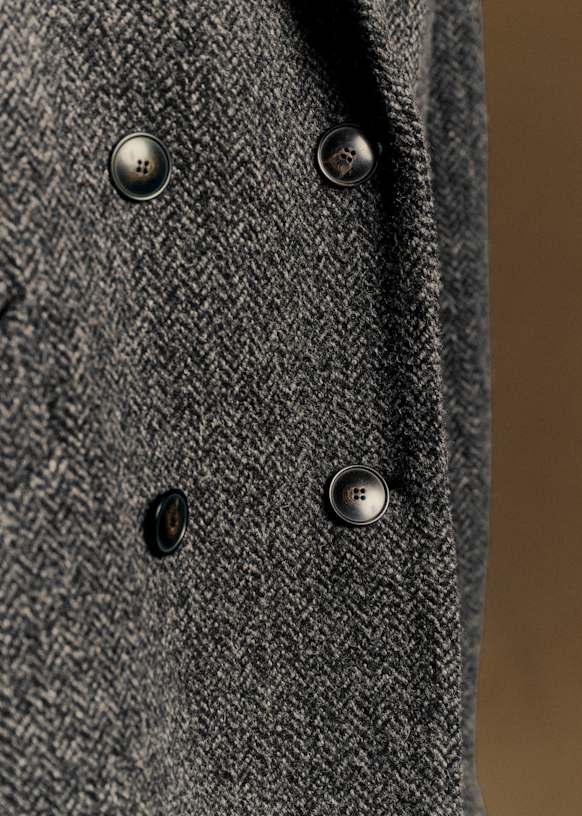 Jefferson コート - ブラックグレー - バージンウール - Sézane