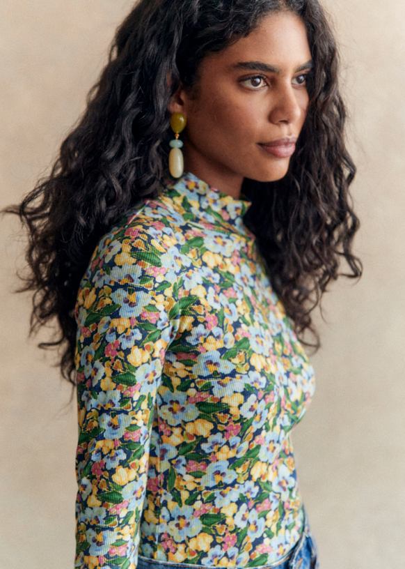 Felix Jumper - Sézane x Aimie - Poetry blue - Organic cotton