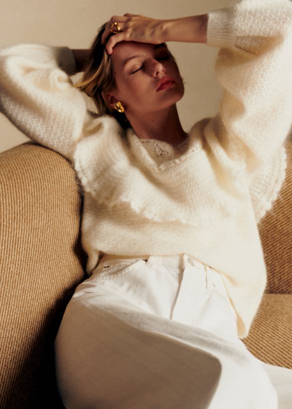 Amélia Jumper - Ecru - Kid mohair - Sézane