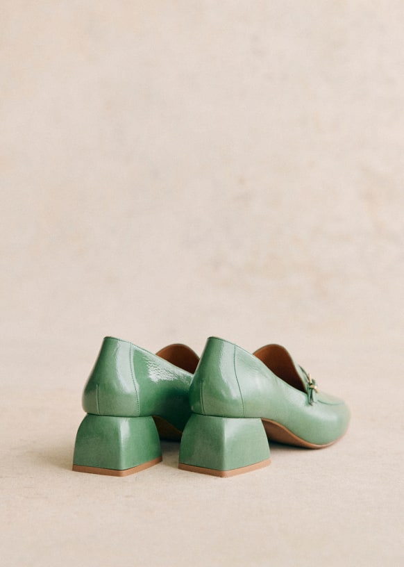 Victoire Loafers - Patent Mahogany - Patent cowide leather - Sézane
