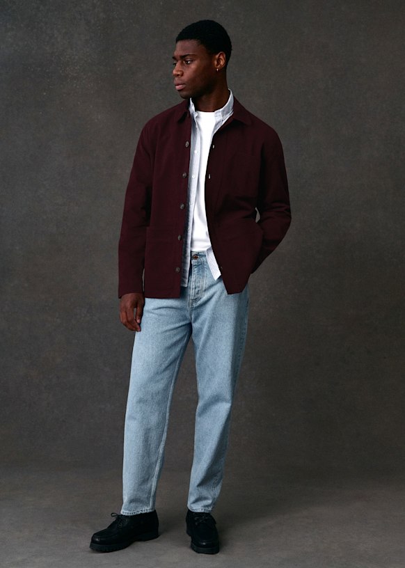 Will Jacket - Sea Green - Organic cotton - organic textile - Sézane
