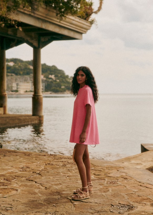 Sezane pink dress shop