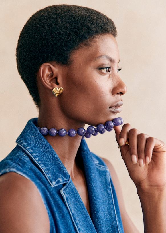 Boucles D'Oreilles Sézane - Modèle Colombe - Doré - Neuf Sans Emballage