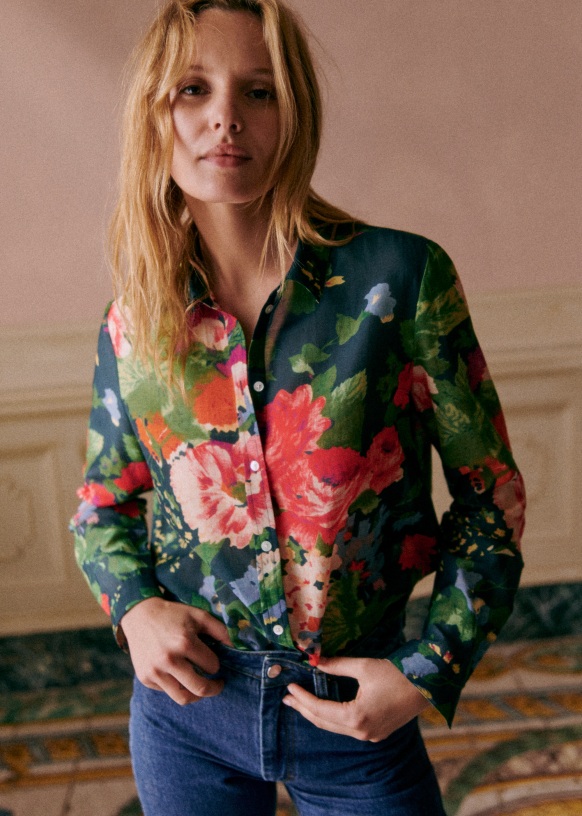 Pierro Shirt - Sana Print - 0rganic cotton - textile made