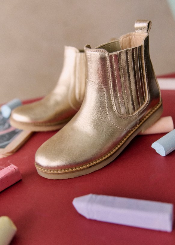 Sezane gold boots store