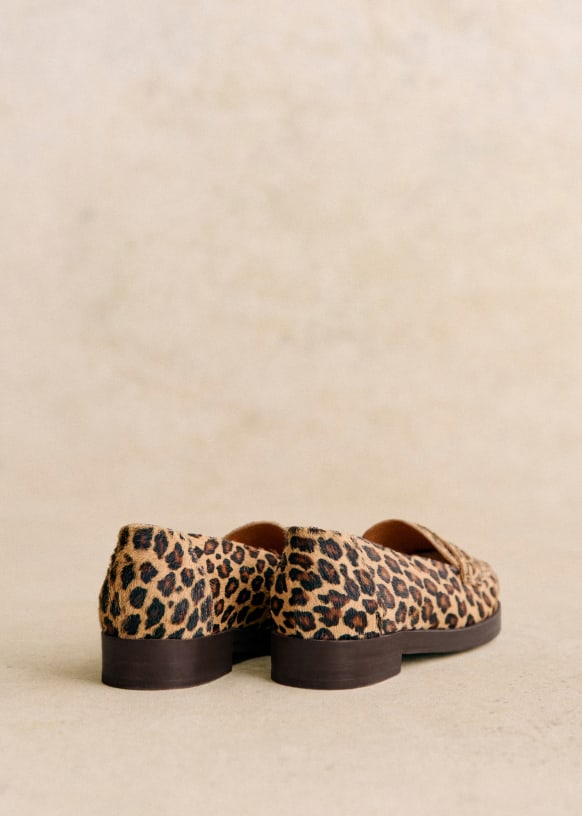 Andrea Loafers Leopard Bovine leather Sezane