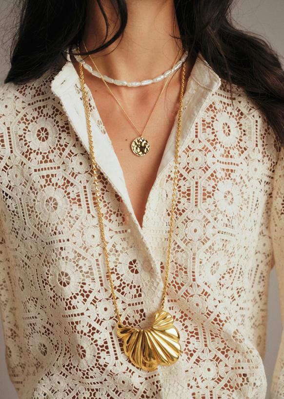 Ludmilla Necklace - Pearlescent - Resin - Sézane