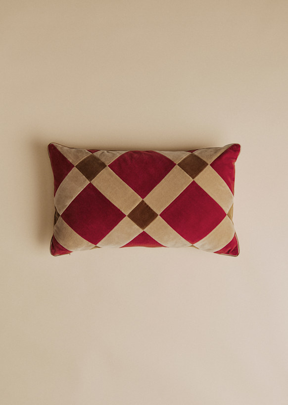 Cushion Velvet Patchwork - Small model