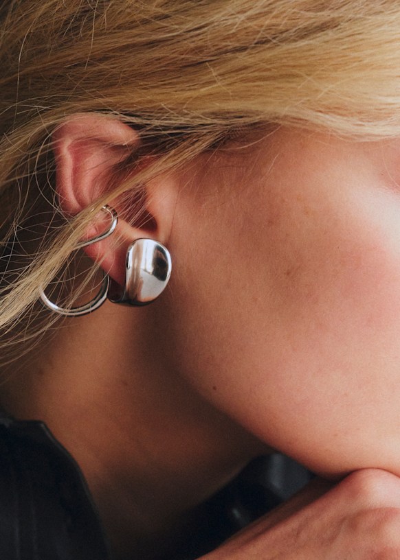 Boucles d'oreilles Orphée - Argenté