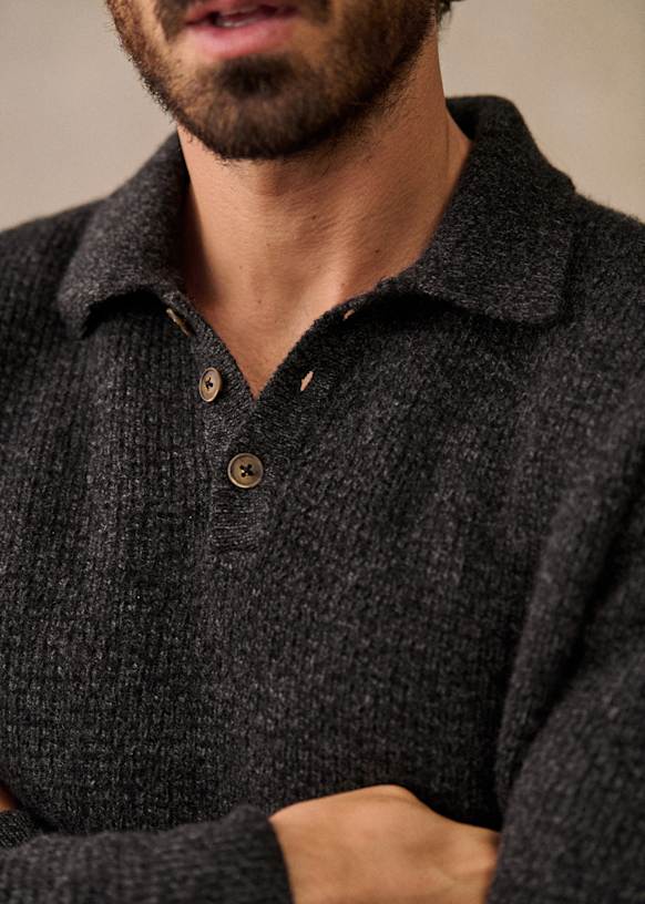 セーター Boldy チャコールグレー ウール Sézane