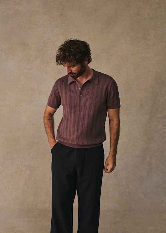 新品未使用　半額以下　ATON ／NATURAL DYED POLO KNIT ATON」NATURAL DYE WOOL CREW NECK SWEATER | ANOTHER LOUNGE