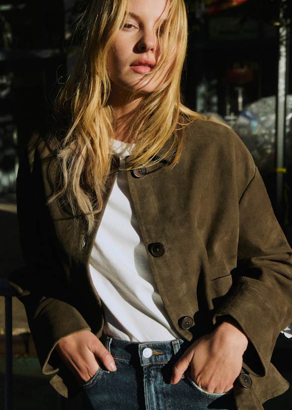 LONGHI イタリア製　ゼニア　Valstar ロンギ　スウェード　ジャケット Zegna スエード ジャケット | ニュートラル | FARFETCH JP