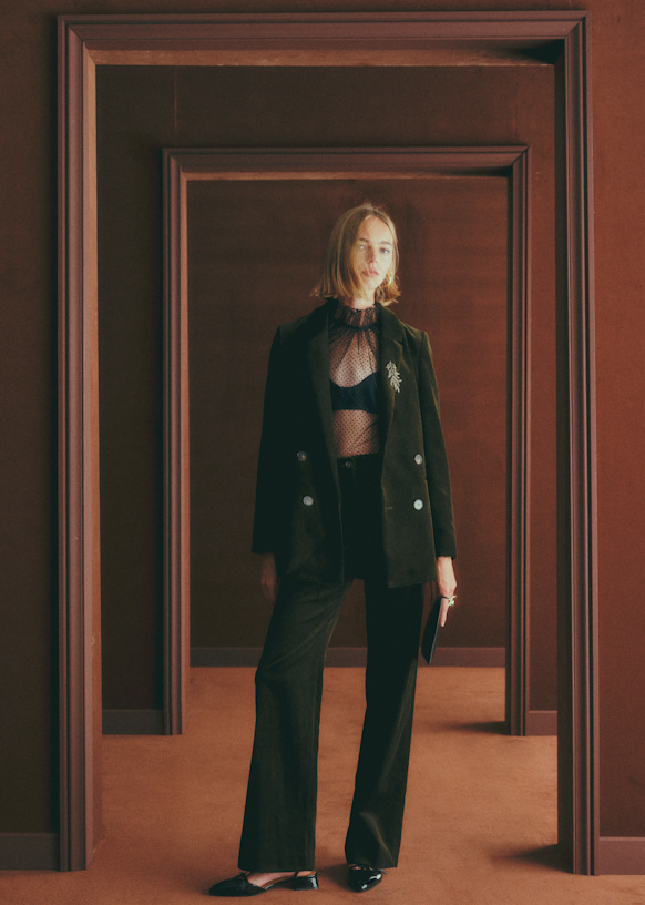 Chelsea Jacket - Light Blue - Viscose ECOVERO™ LENZING™ - Sézane