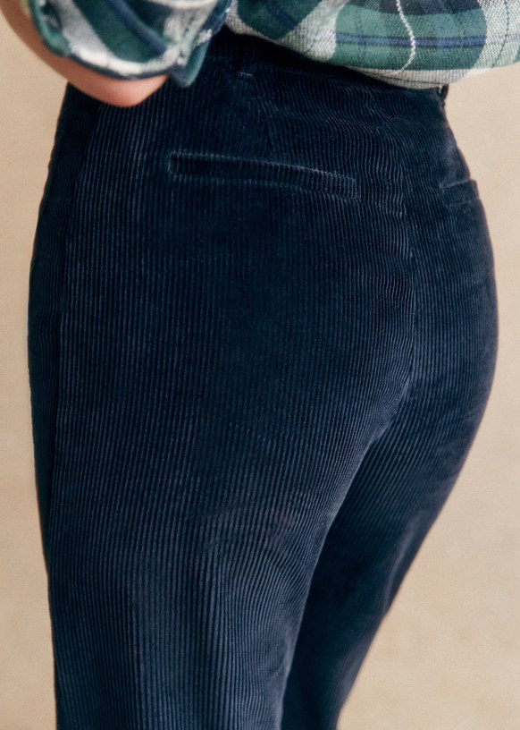The 70's trousers - Black - Organic Cotton - Sézane