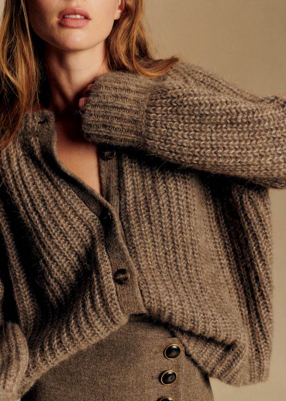 The Bauble Cardigan Camel main image 0