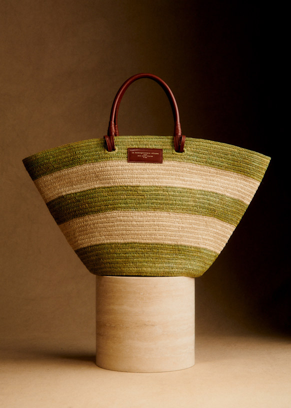 Justine Maxi Basket Bag - Natural Raffia - Raffia - Sézane