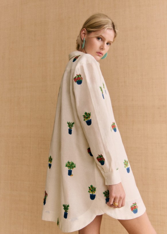 Maxine Dress - Sézane x Momonì - Jardini - Linen - Sézane