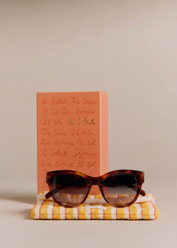 Chiara Sunglasses - Pink - Acetate - Sézane