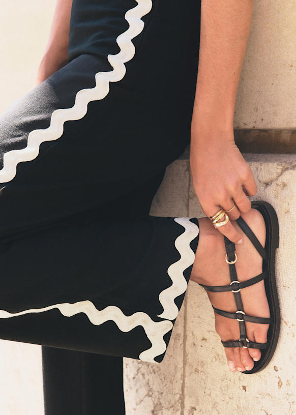 Fausto Trousers - Black - Linen - Sézane