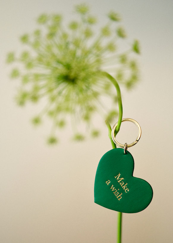 Heart Keychain - Glossy Cumin 