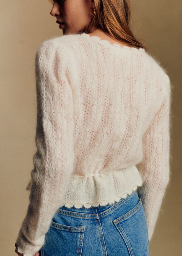 LA MAILLE SÉZANE ワインレッド カーディガン M Emile カーディガン - レッド - アルパカ - Sézane