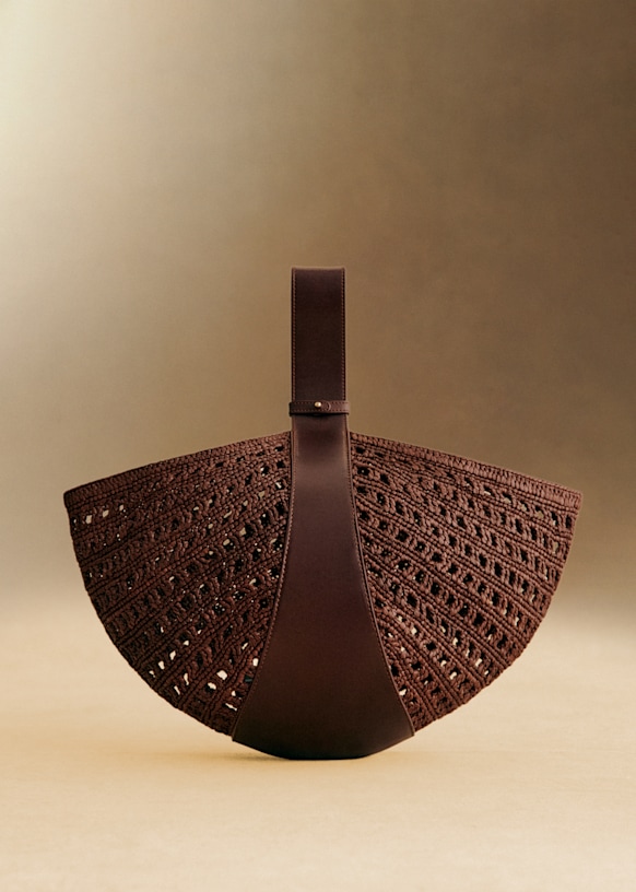 Cleo Basket - Raffia Choco - Raffia - Sézane