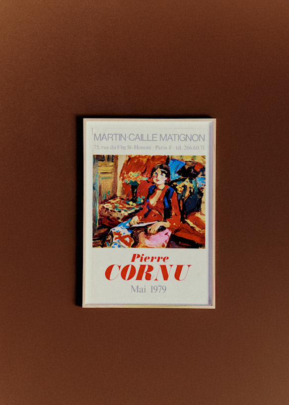 Affiche Galerie Martin-Caille Matignon, Pierre Cornu, 1979