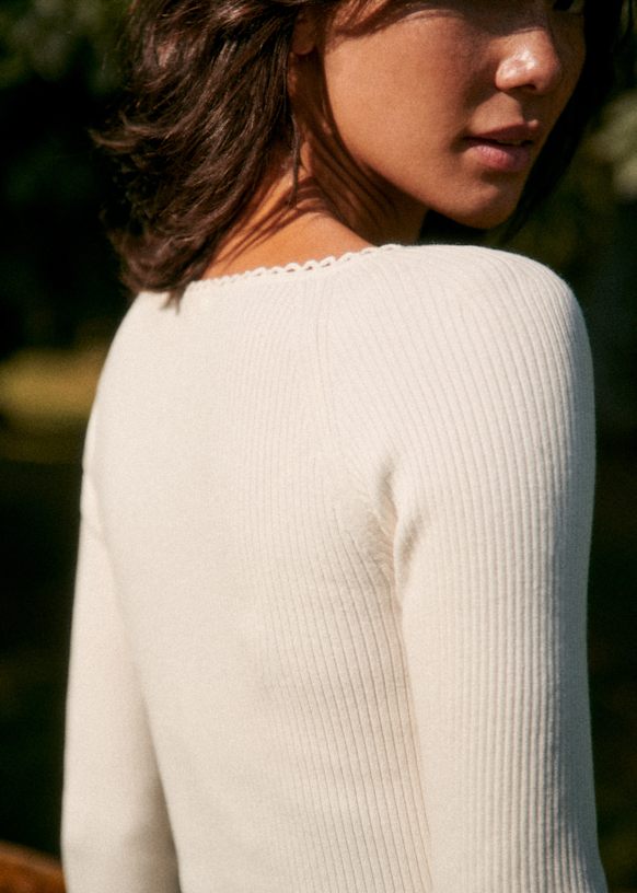 Maha Jumper - Sandstone - Merino Wool - Sézane