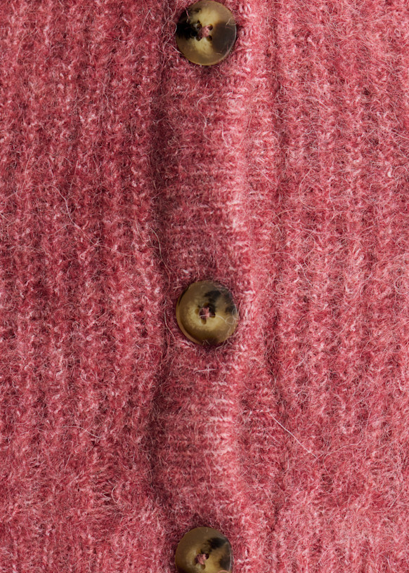 LA MAILLE SEZANE キッドモヘヤ ベビーアルパカ カーディガン 赤 Othello Cardigan - Red - Baby Alpaca - Sézane