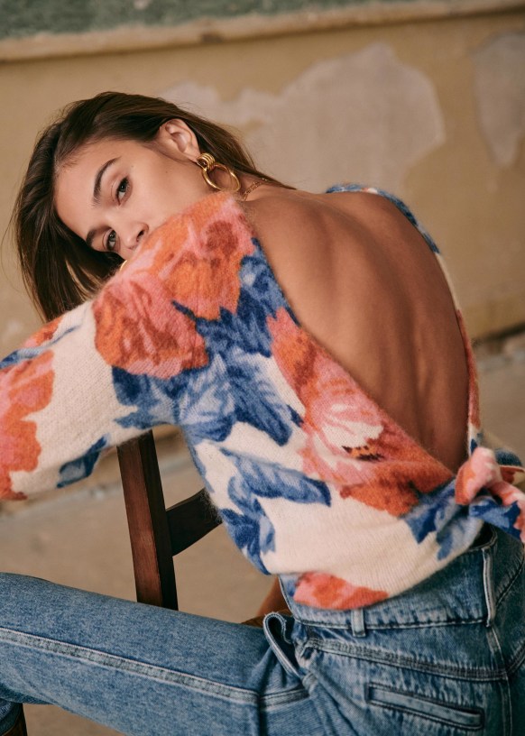 Pull sezane dos nu clearance