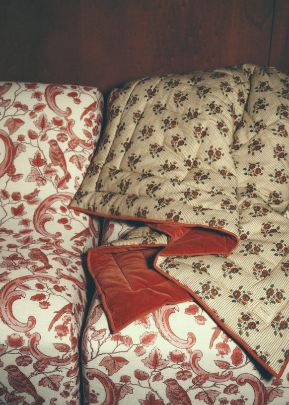 Bedspread - Sézane x Antoinette Poisson - Boutonnières Print