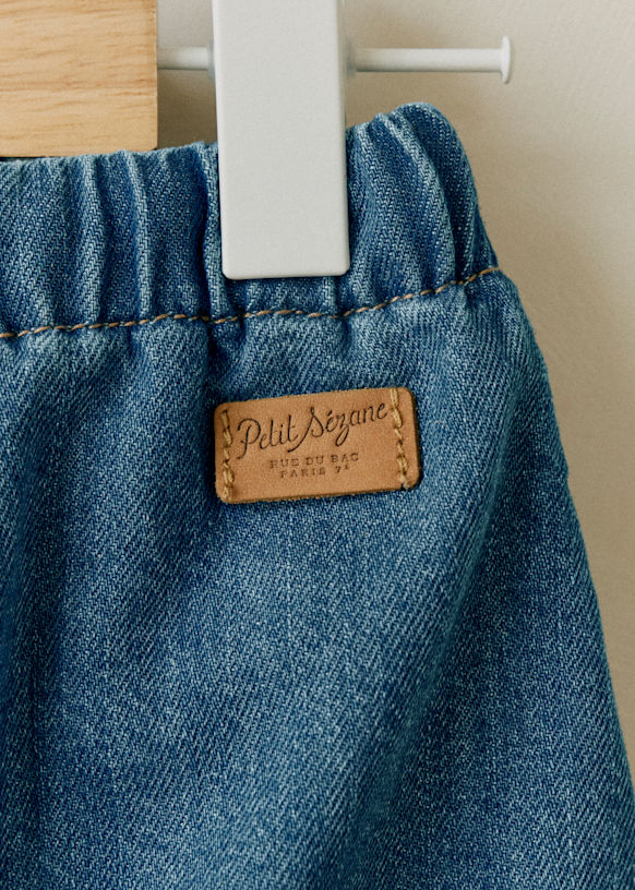 Gus Trousers Light Denim Organic cotton organic textile Sézane