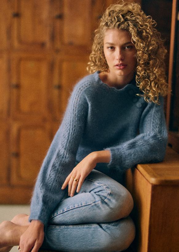 Ella セーター - クリーム - キッドモヘア - Sézane