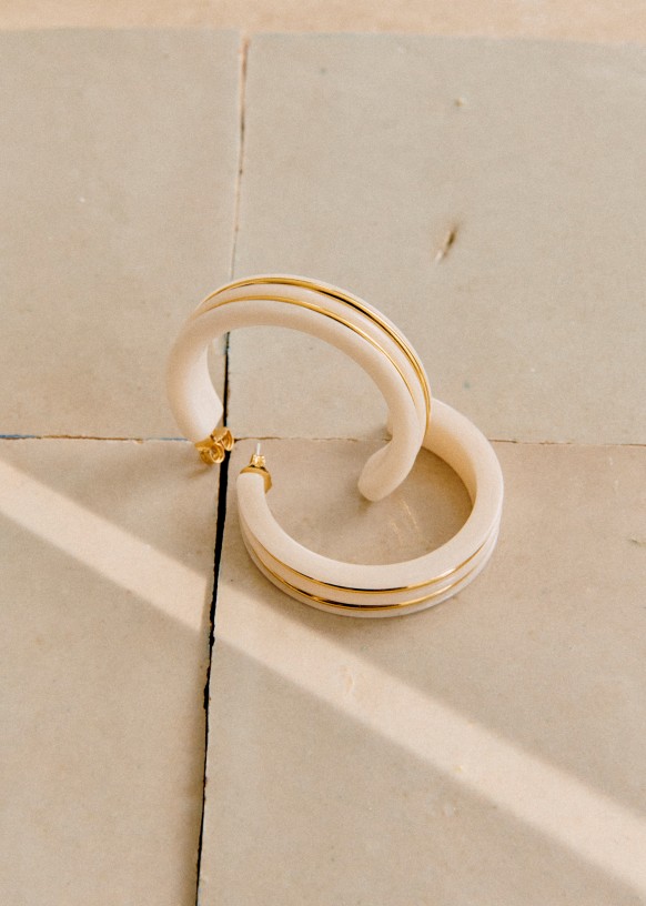 Sézane Tia Hoop Earring Tia Hoop Earrings - Gold - Brass - Sézane