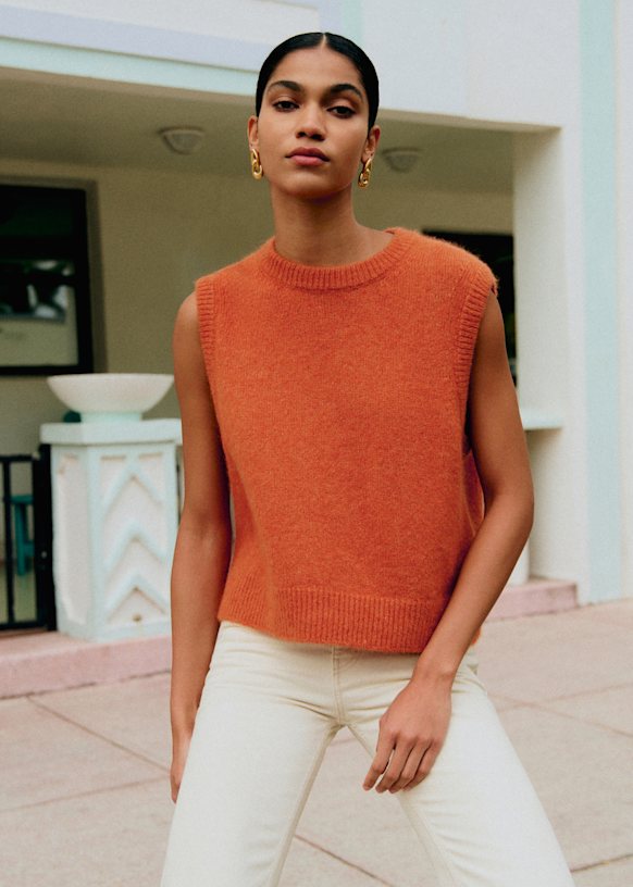 Samuel Jumper - Pistachio Green - Baby Alpaca - Sézane