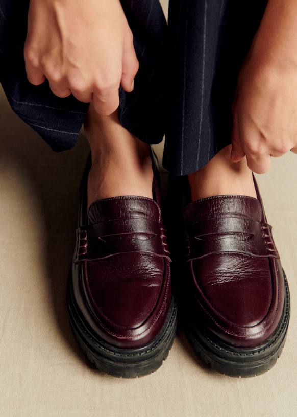 sezane セザンヌ ALBANE ローファー Albane Loafers - Smooth Black - Bovine leather - Sézane