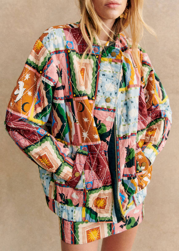 Richie Jacket - Sézane x Pangea - Embroidered Symbols - Organic